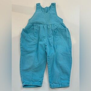 6/$20 Vintage Health-Tex Blue Denim Overalls toddler great condition